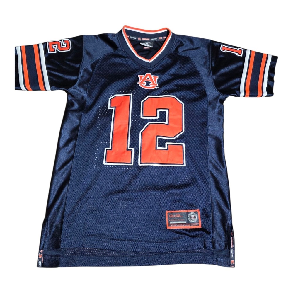 Auburn Tigers #12 Jersey Youth Medium (12–14) / Men's Small Colosseum Navy‎ NCAA
